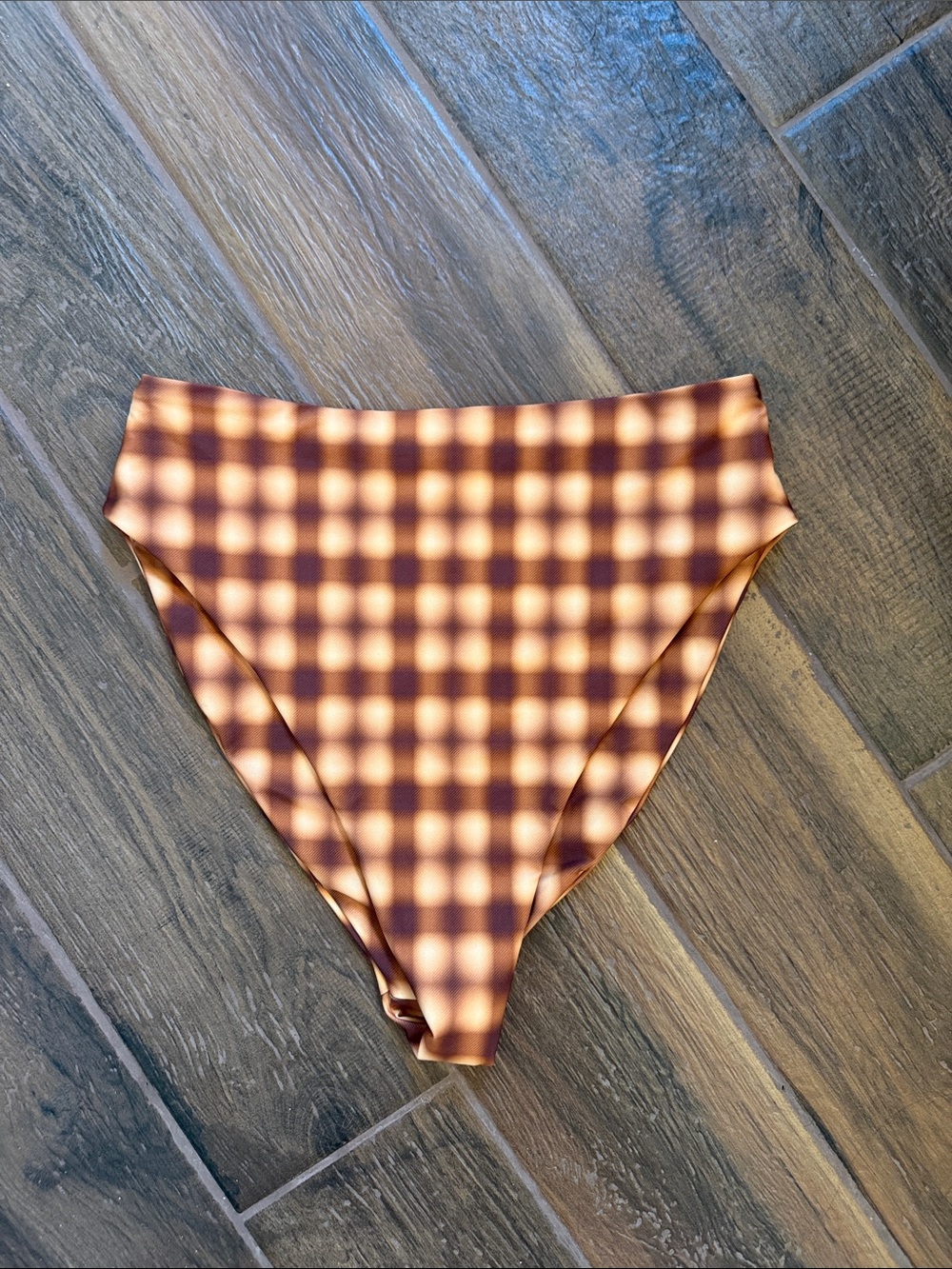 Skatie Brown High-Waist Bikini Bottom